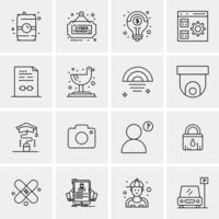 16 Business Universal Icons Vector Creative Icon Illustration to use in web and Mobile Related proje