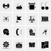 16 Universal Business Icons Vector Creative Icon Illustration to use in web and Mobile Related proje