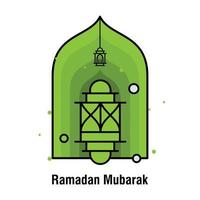 Ramadan Kareem concept banner vector illustration