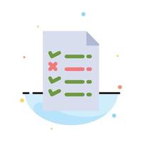 Document File Education Abstract Flat Color Icon Template vector