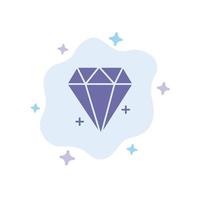 Diamond Ecommerce Jewelry Jewel Blue Icon on Abstract Cloud Background vector