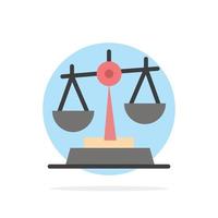 Gdpr Justice Law Balance Abstract Circle Background Flat color Icon vector