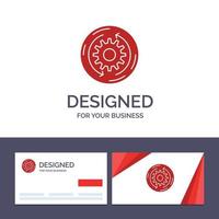 Creative Business Card and Logo template Solution Business Company Finance Structure Vector Illustra