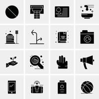 16 Universal Business Icons Vector Creative Icon Illustration to use in web and Mobile Related proje