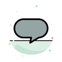 Twitter Chat Chatting Abstract Flat Color Icon Template vector