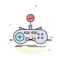 Check controller game gamepad gaming Flat Color Icon Vector