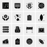 16 Universal Business Icons Vector Creative Icon Illustration to use in web and Mobile Related proje