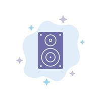 Audio Wifi Loudspeaker Monitor Professional Blue Icon on Abstract Cloud Background vector