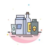packaging Branding marketing product bottle Flat Color Icon Vector