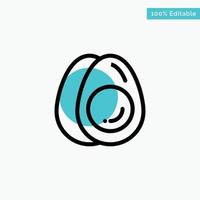 Egg Eggs Holiday Easter turquoise highlight circle point Vector icon