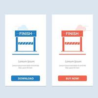 Finish Line Sport Game  Blue and Red Download and Buy Now web Widget Card Template vector