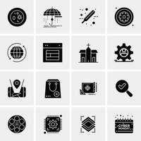 16 Business Universal Icons Vector Creative Icon Illustration to use in web and Mobile Related proj