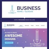 Beautiful Business Concept Brand Name vector