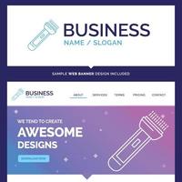 Beautiful Business Concept Brand Name torch. vector