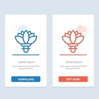 Flower Plant Rose Spring  Blue and Red Download and Buy Now web Widget Card Template vector