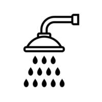 shower icon vector design template