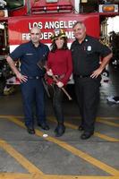 LOS ANGELES, NOV 30 - Kate Linder at the Hollywood Chamber Of Commerce 17th Annual Police And Fire BBQ at Wilcox Station on November 30, 2011 in Los Angeles, CA photo