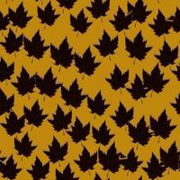 Abstract oak leaves seamless pattern. Maple foliage backdrop. vector