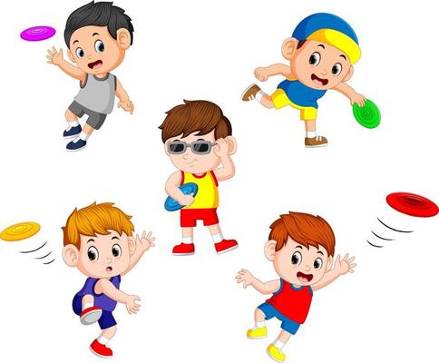 dibujos animados de juegos infantiles rotonda 7396737 Vector en Vecteezy