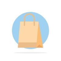 bolsa bolso compras comprar círculo abstracto fondo color plano icono vector