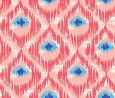 Vector seamless pattern in ikat style