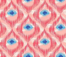 Vector seamless pattern in ikat style