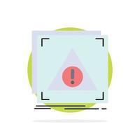 Error Application Denied server alert Flat Color Icon Vector