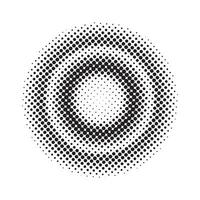 Abstract grunge halftone circle design vector