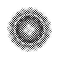 Abstract grunge halftone circle design vector