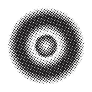 Halftone dot pattern texture background vector