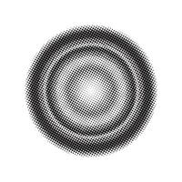 Abstract grunge halftone circles shapes background vector