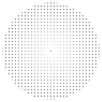 Abstract black halftone circle vector