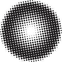 forma de semitono de círculo punteado geométrico vector