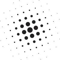 Halftone circular dots  vector