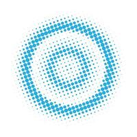 Circle halftone pattern vector