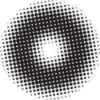 Halftone circular dotted vector shape