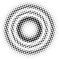 Halftone circular background vector