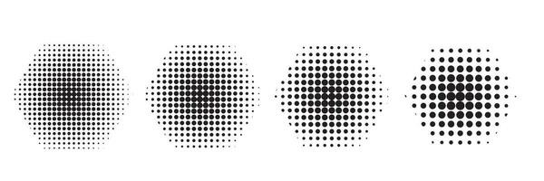 Halftone dot pattern texture background collection vector