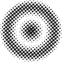 Halftone circular pattern vector
