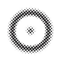 Abstract halftone dots shape vector