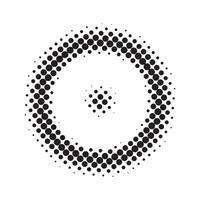 Abstract halftone dots shape vector