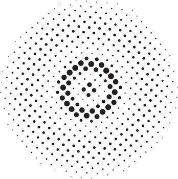 Halftone circular pattern and vector dots vector