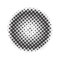 Halftone dot pattern shape vector