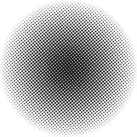 Halftone circular vector