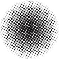 Halftone circular vector