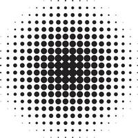 Geometric dotted circle halftone shape vector