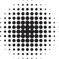 Halftone circular dots  vector