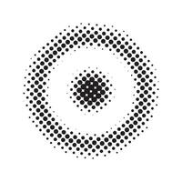 Halftone dot pattern shape vector