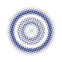 Circle halftone pattern vector