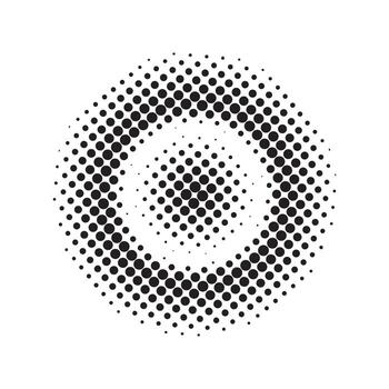 forma de patrón de puntos de semitono vector